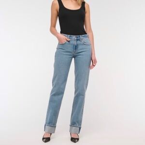 AF Midrise 90s Straight Jeans Cuffed Hem